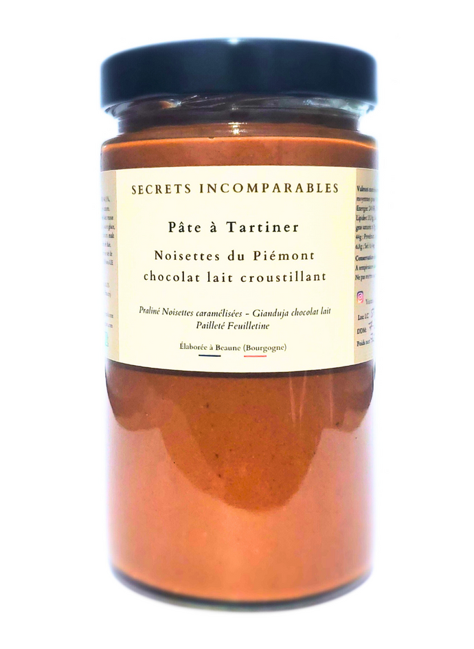 Pâte à tartiner Noisette du Piémont IGP Chocolat Lait Croustillant