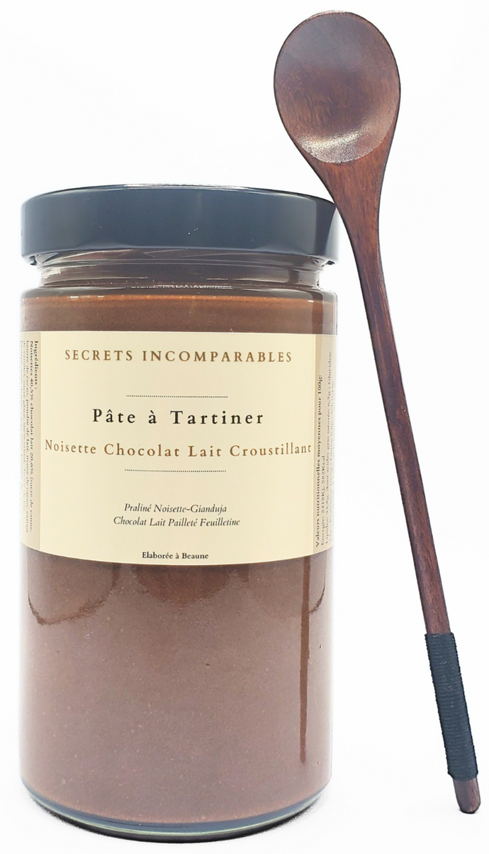 Pâte à Tartiner Noisettes Chocolat Lait Croustillante SECRETS INCOMPARABLES