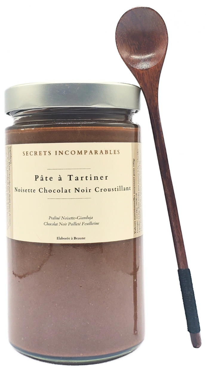 Pâte à Tartiner Noisette Chocolat Noir Croustillant SECRETS INCOMPARABLES