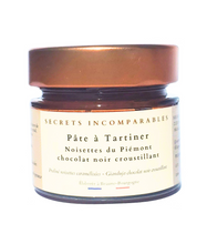 Charger l'image dans la galerie, Pâte à tartiner Noisette du Piémont IGP Chocolat Noir Croustillant
